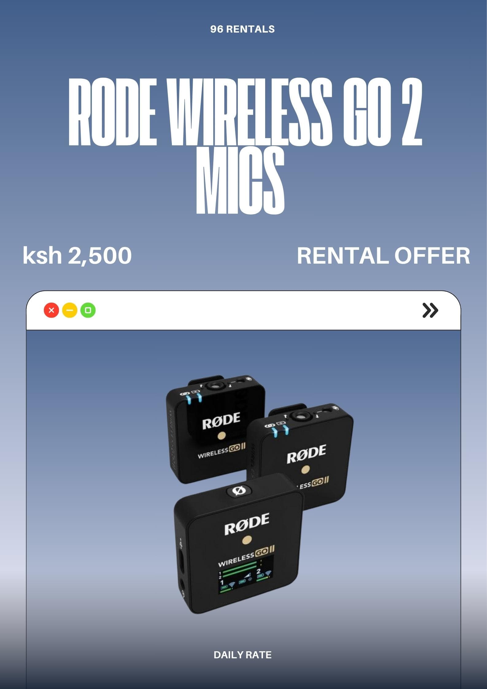 Rode Wireless GO 2 Mics