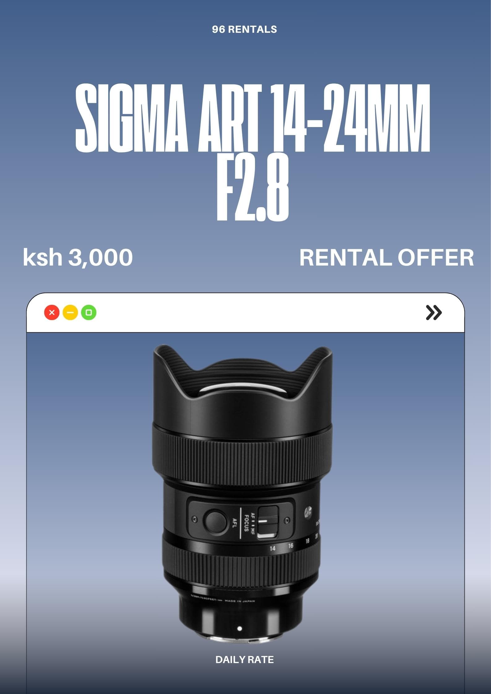 Sigma Art 14-24mm f2.8