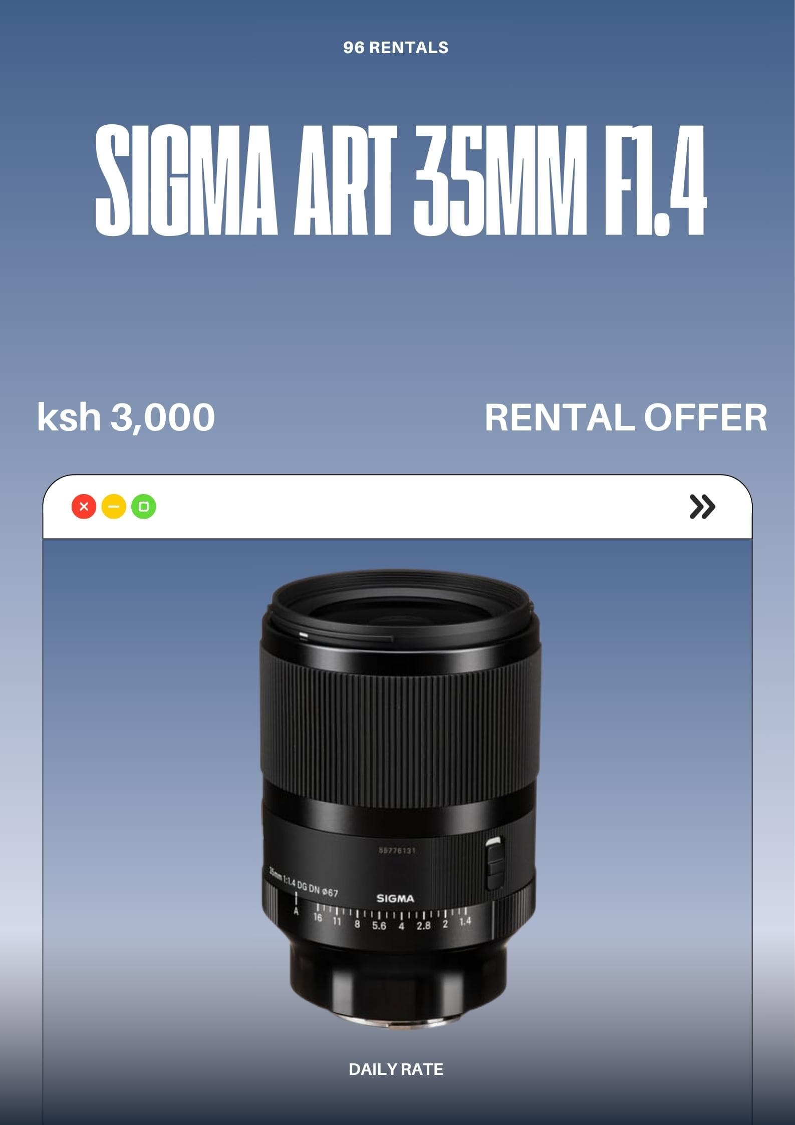 Sigma Art 35mm f1.4