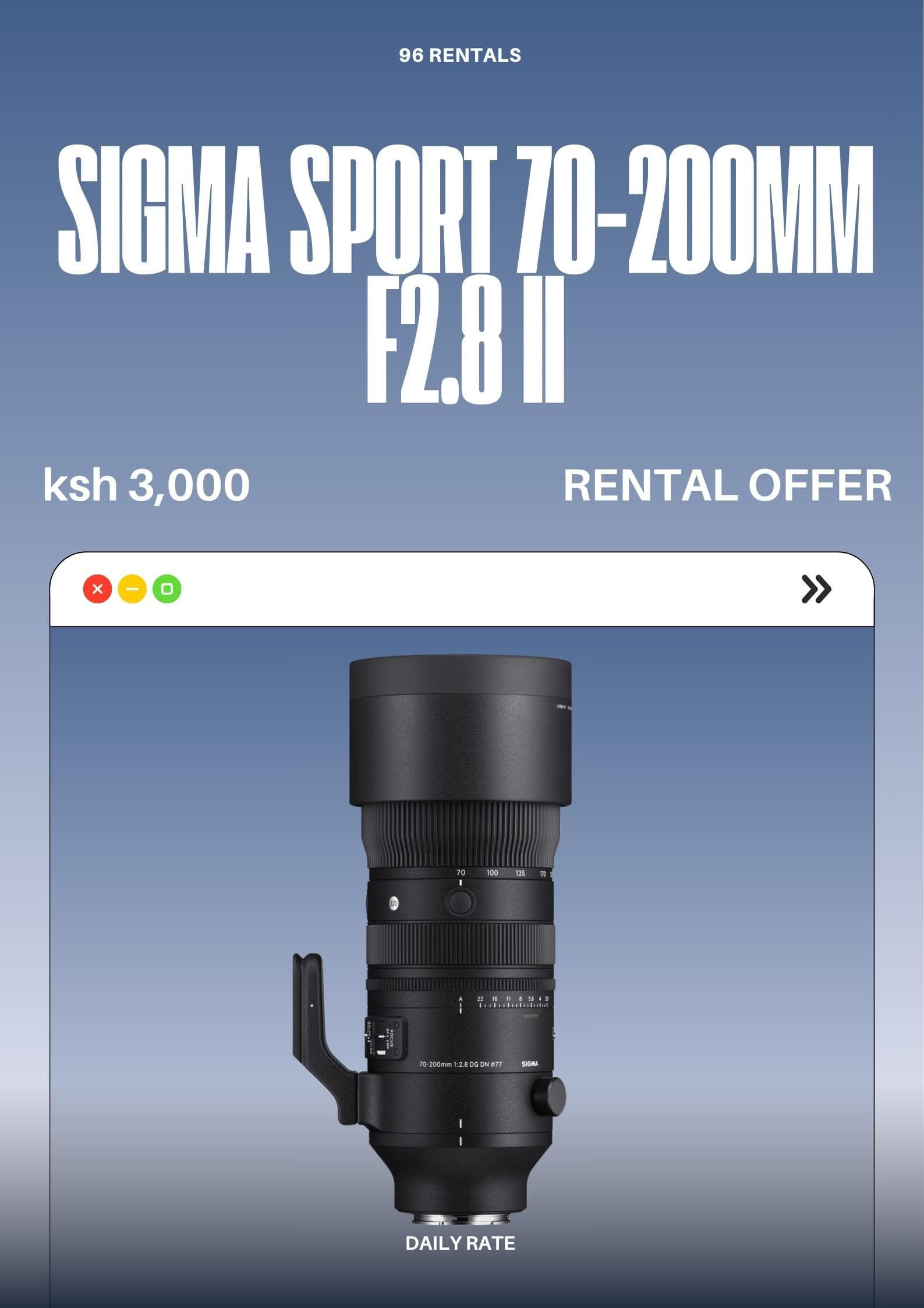 Sigma Sport 70-200mm F2.8 II